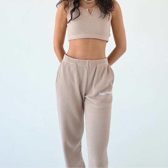 Happy Camp3r Waffle Jogger Set in Sand!! -separate or together - Picture 2 of 14